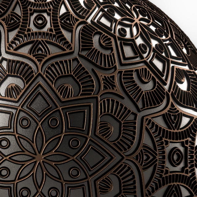 Metal Materials 18- Ornament Metal panels, Pbr 4k Seamless — Скачать