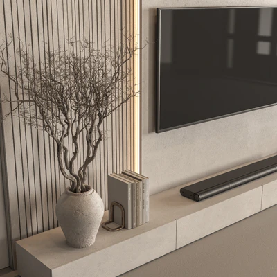 TV Wall Concrete - Set 164 — Ver 6