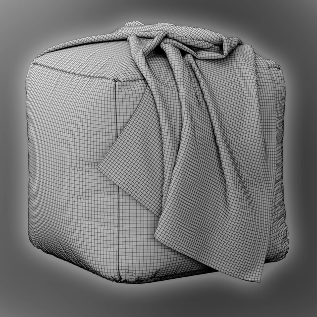 Moroccan Leather pouf — Скачать