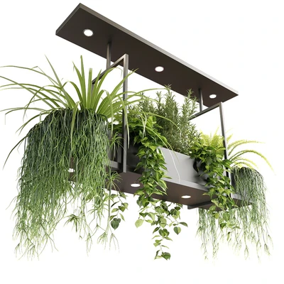Suspended luminaire with plants OSLO — Ver 5