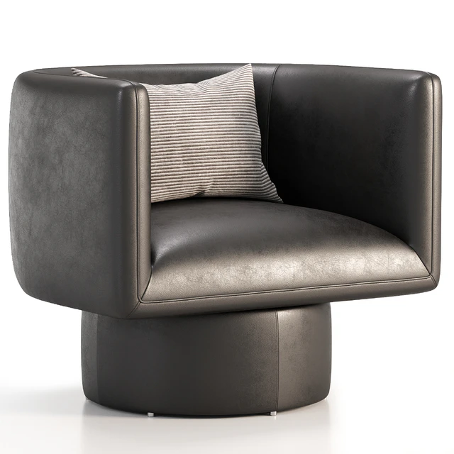 Adriel Swivel Leather Chair — Скачать