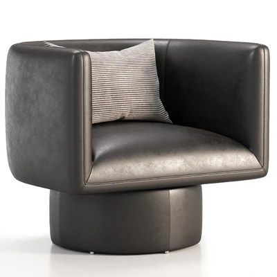 Adriel Swivel Leather Chair — Вид 4