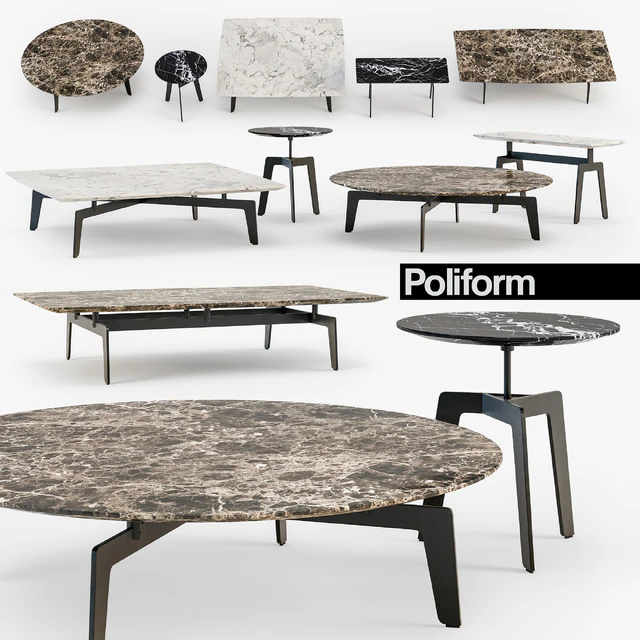 Poliform Tribeca coffee table set — Скачать
