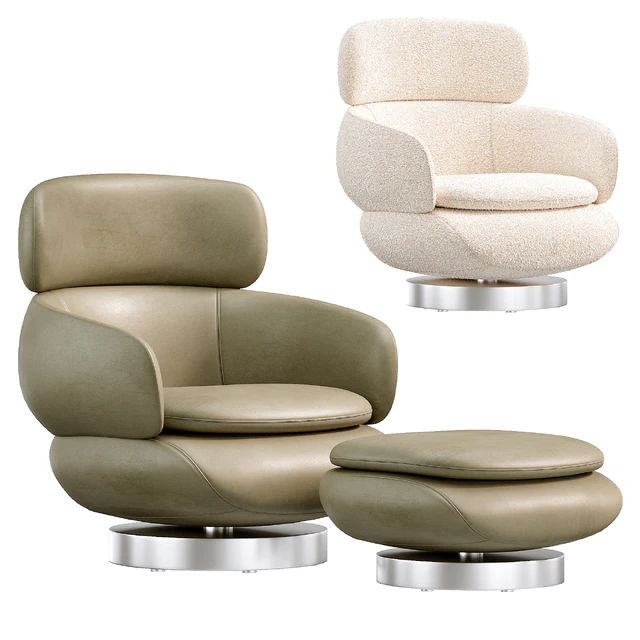 Vivienne High Armchair by Minotti — Скачать