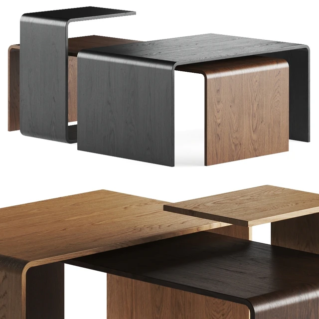 Gravelli Trio Wooden Coffee Tables — Скачать