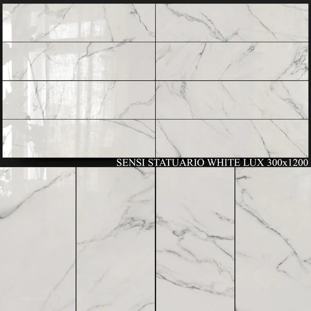 ABK Sensi Statuario White Lux 300x1200 — Скачать