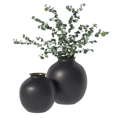RH Burnished Brass Vase — Вид 1