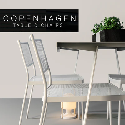 Copenhagen Chairs &amp; Table — Ver 3