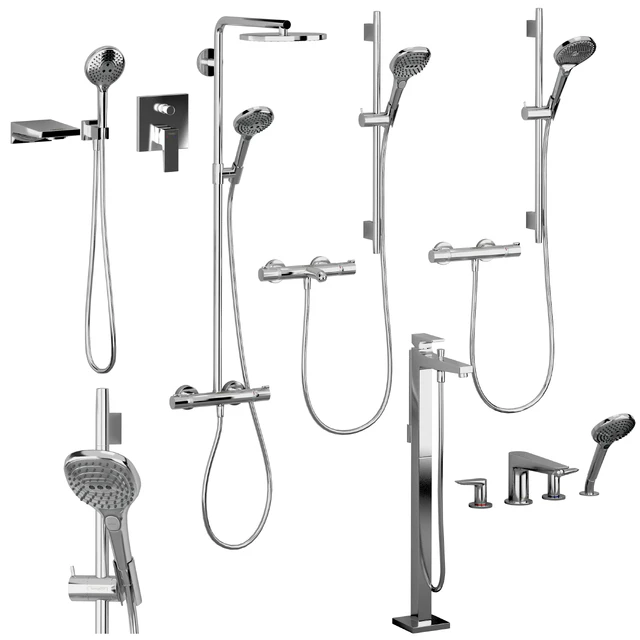 HANSGROHE Set 1 | Ecostat | Metropol | Talis with adjustable watering can — Descargar