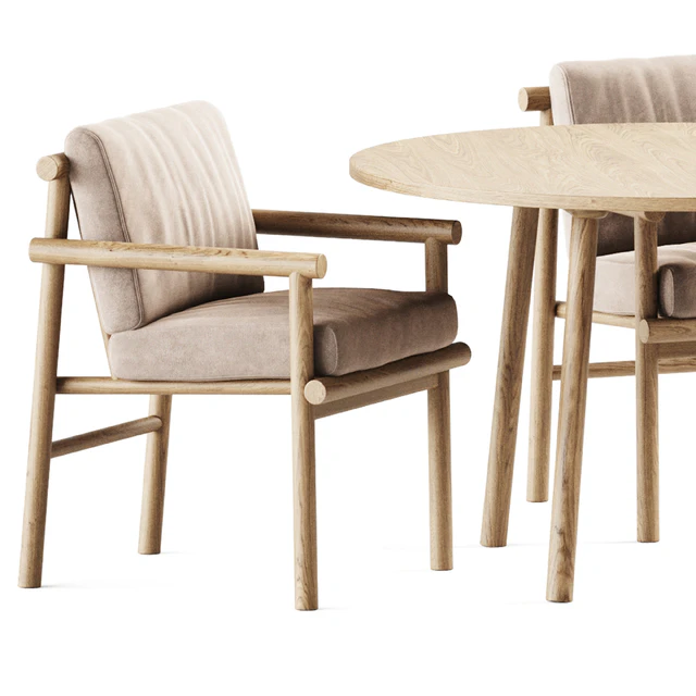 Paddle Table by Cruso and Ayana Chair by B&B Italia / Garden furniture — Descargar