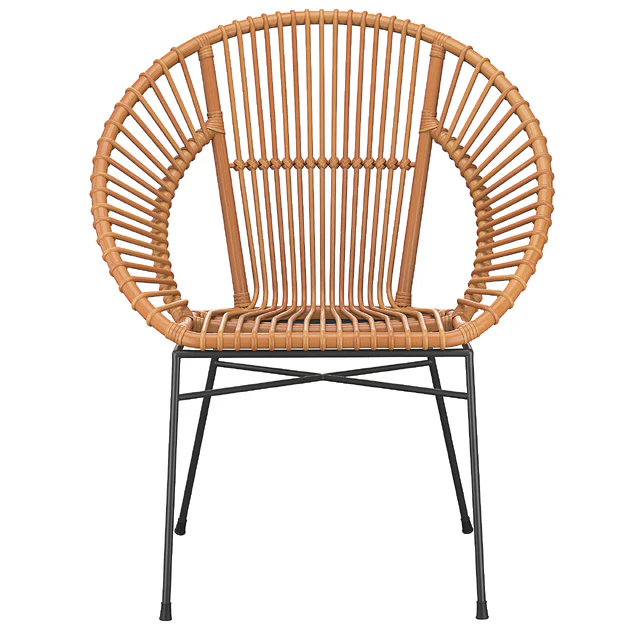 Rattan Accent Chair Natural Sarita — Descargar
