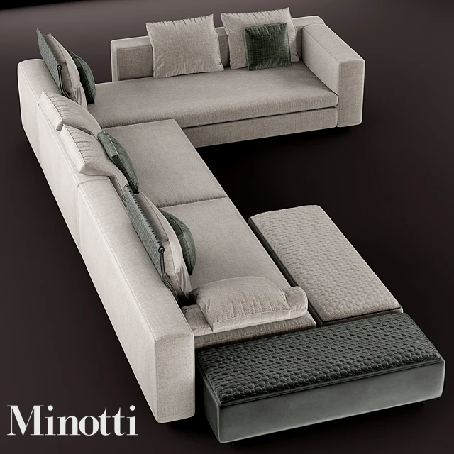 Диван Yang Modular Sofa Minotti — Скачать