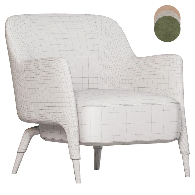 Armchair in Linen Molteni — Descargar
