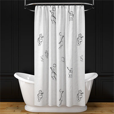 Alice bath + shower curtain + oval rail N2 — Ver 1