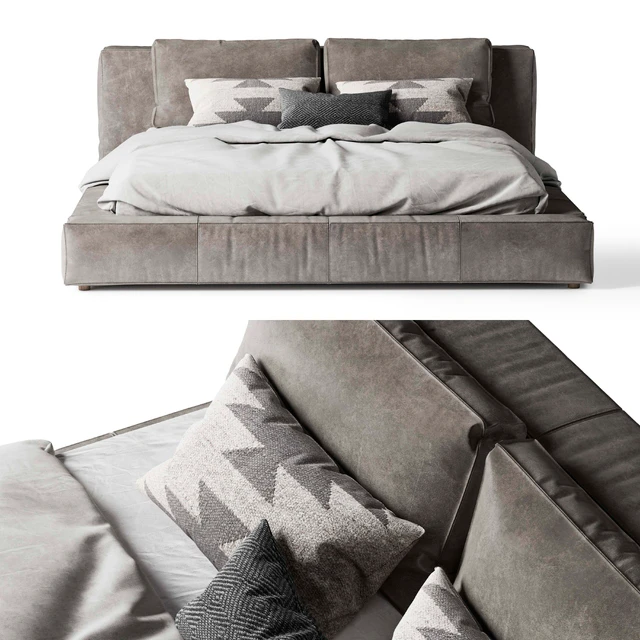 Restoration Hardware Bed Cloud Leather Platform — Descargar