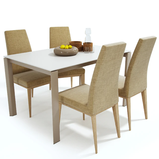 Calligaris set table Duca, chair Bess — Descargar