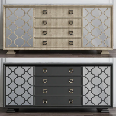 Santa Barbara Stone Top Dining Console — Ver 1