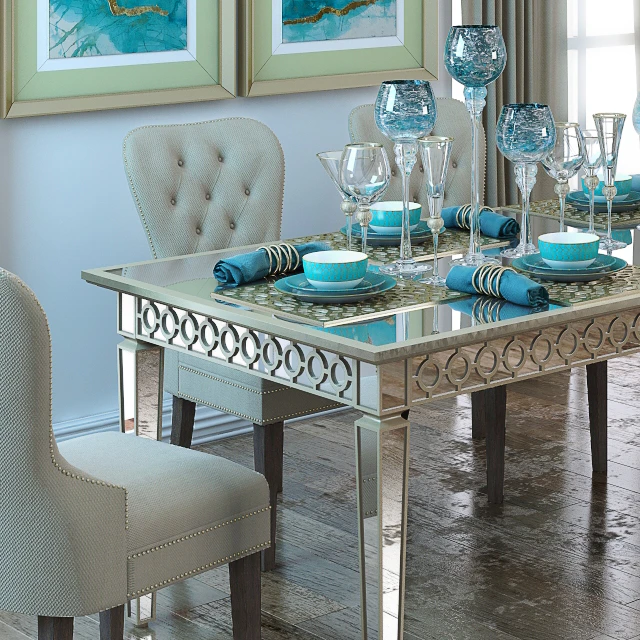 Sophie Mirrored Dining Table — Descargar