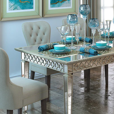 Sophie Mirrored Dining Table — Ver 3