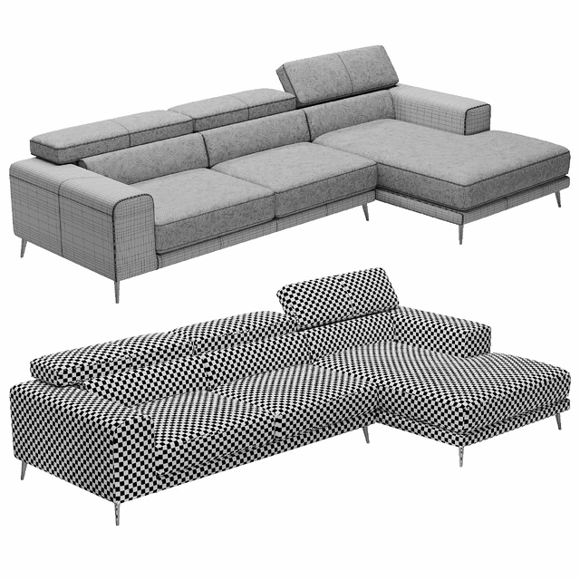 Ditre Italia Anderson Chaise Lounge Leather — Descargar