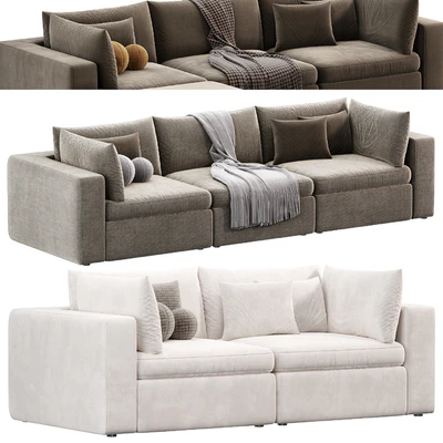 Harmony Modular 4 Piece Ottoman Sectional Sofa by westelm — Ver 5