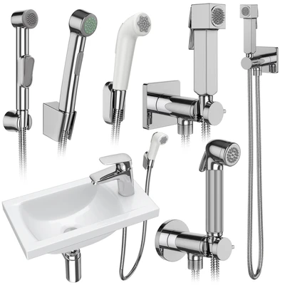 Hygienic shower Hansgrohe and Bossini set 158 — Ver 1