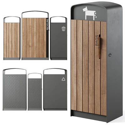 Litter bin and litter bin for dog waste Prax by mmcite — Ver 1
