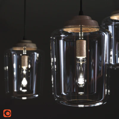 Glass pendant light — Ver 1