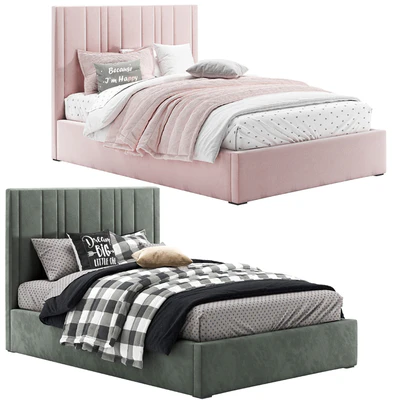 RH Teagan Upholstered Platform Bed — Ver 1