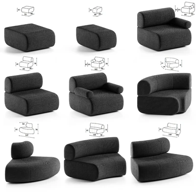 Track Artifort sofa — Вид 6