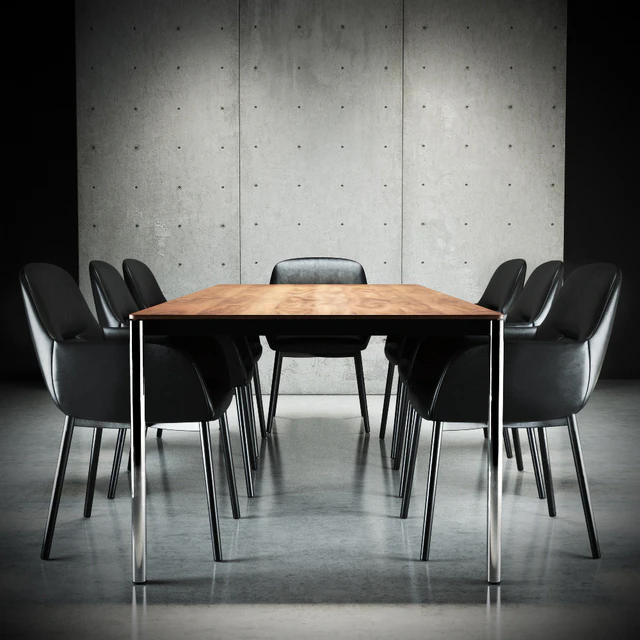Minotti Flavin chair & Jorn table — Скачать