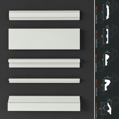 Set of moldings and skirting boards Europlast 10 — descargar