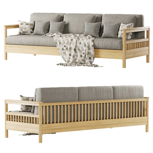 Tribeca outdoor three-seater sofa / Трехместный садовый диван — Скачать