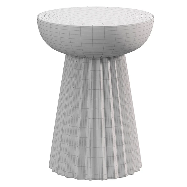 PLISSE WOOD SIDE TABLE by Vicaldesign — Скачать