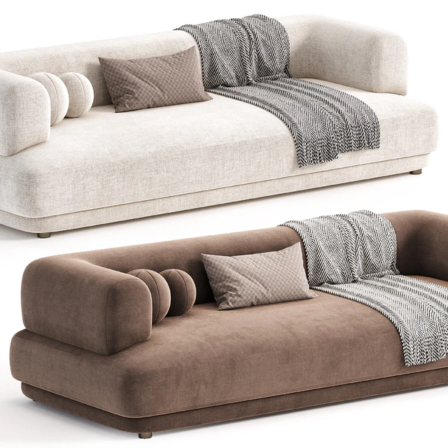 Zanotta BUMPER Fabric Sofa — Descargar