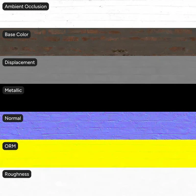 dirty brick wall texture — Вид 7