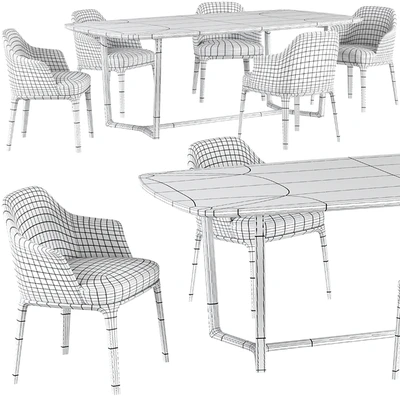 Dining table Poliform Concorde and chair Poliform Sophie — Вид 7