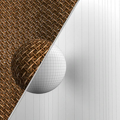 Woven bamboo & rattan cane material -vol.02 — Вид 5