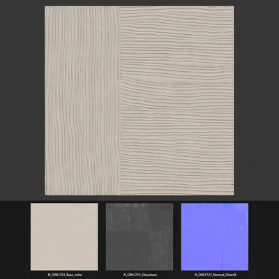 Abstract plaster painting — Ver 7