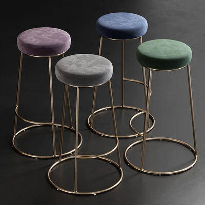 Rockett St George / Atlantis Velvet Bar Stool — Вид 5