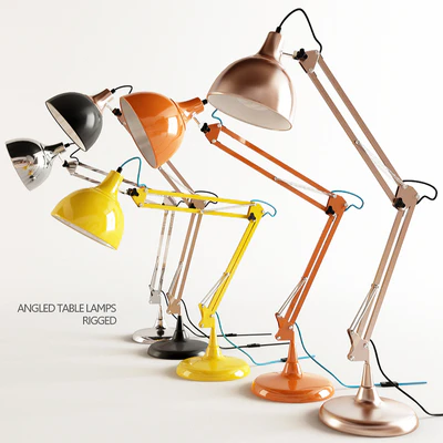 ANGLED TABLE LAMPS — Ver 1