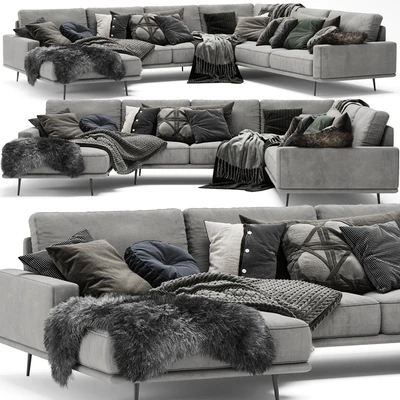 Scandinavian Set - BoConcept Carlton Sofa — Ver 1