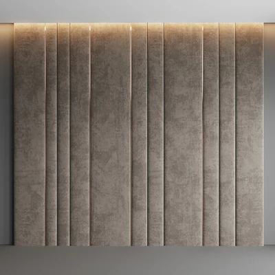 Dirty Beige Velvet Panel — Ver 1