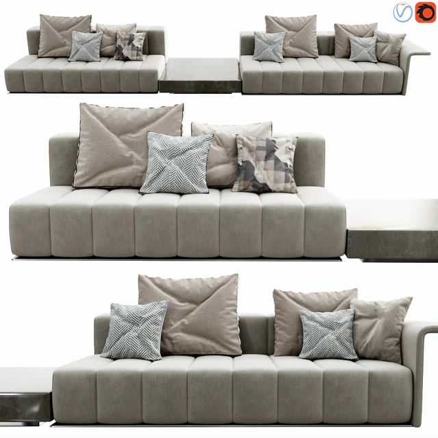 Minotti Freeman Lounge Arrangement 05 — Download