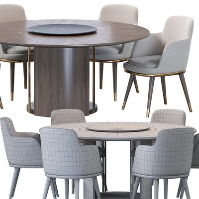 Sendai Round Dining Table and Misool Dining Chair — Вид 4