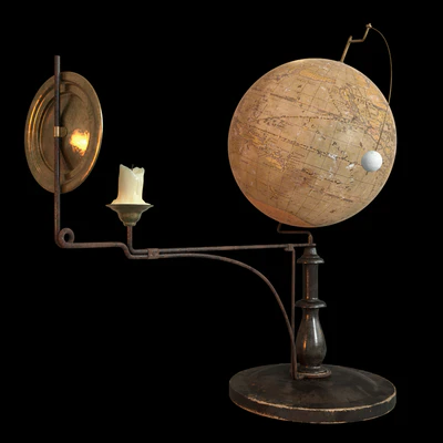 antique model of tellurium — Ver 3