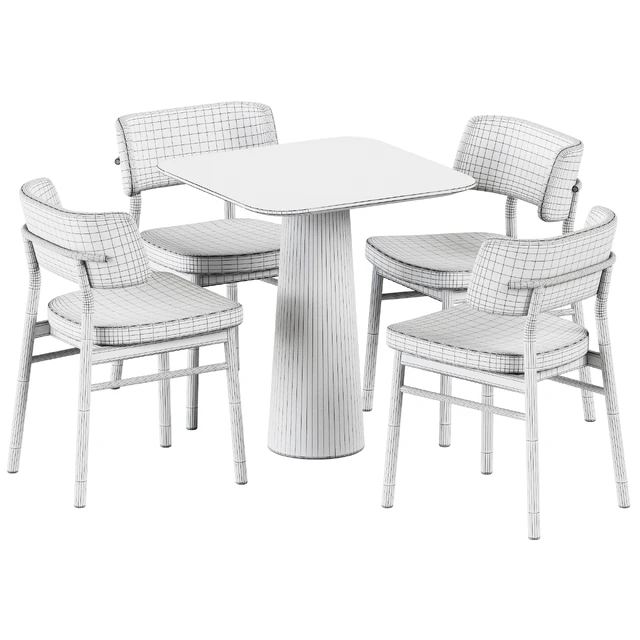 Table POV 460 S70 by Ton and Wooden Chair Marlen by TrabA — Descargar