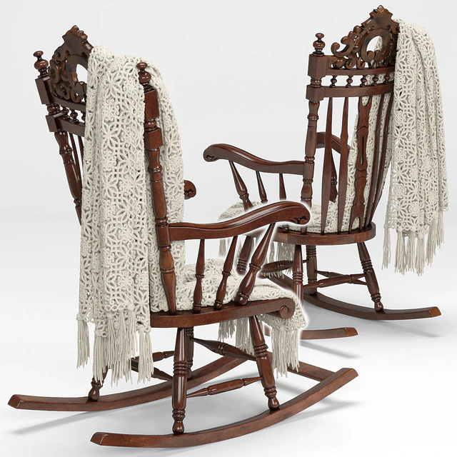 Armchair - rocking chair, plaid — Descargar