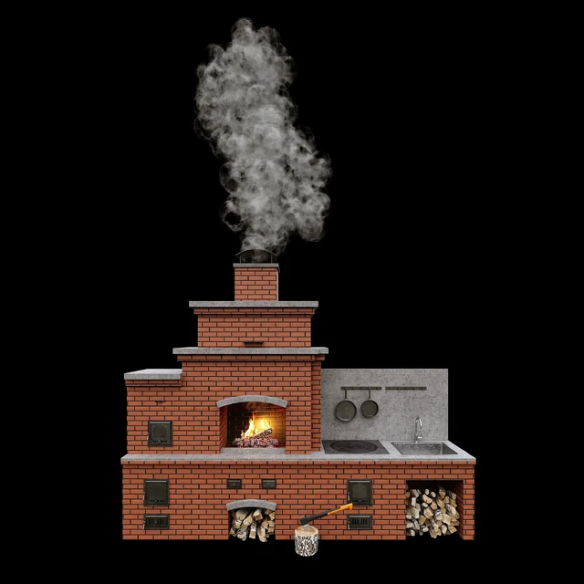 Barbecue oven / Brick BBQ — Descargar