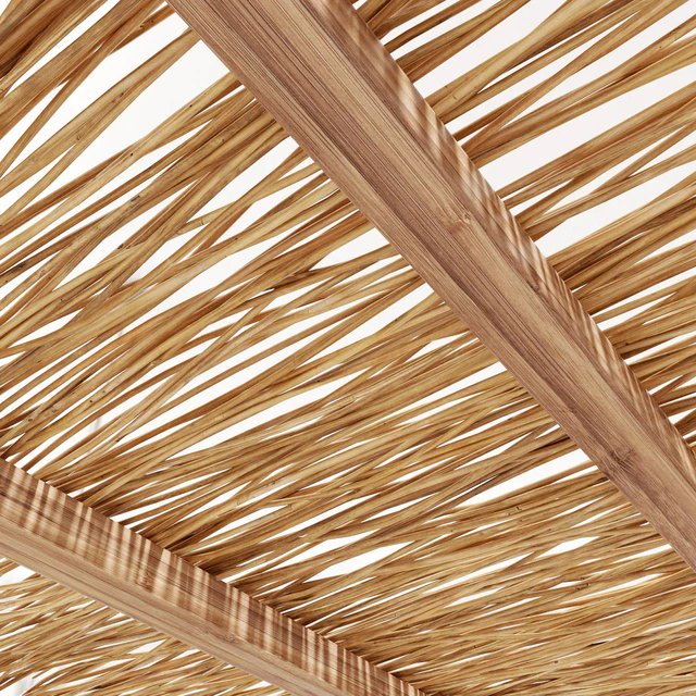 Ceiling wood thin branch beam n1 / Wooden ceiling made of thin branches on beams — Descargar